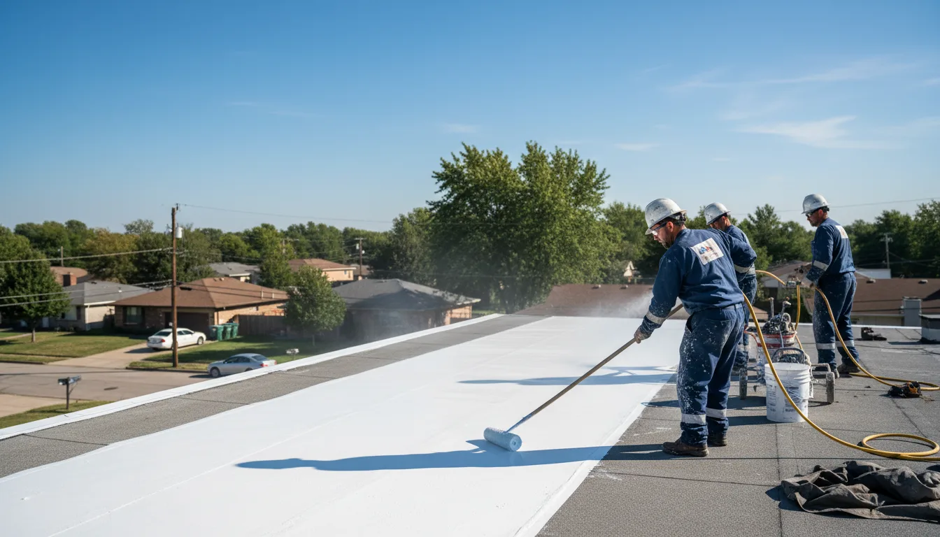 Commercial roof coating in Dodd City, TX near me